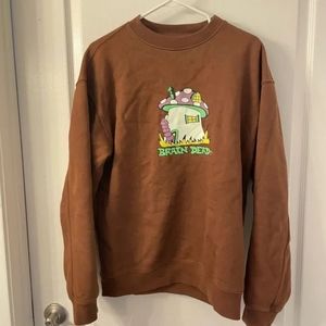 Brown BRAIN DEAD Crewneck